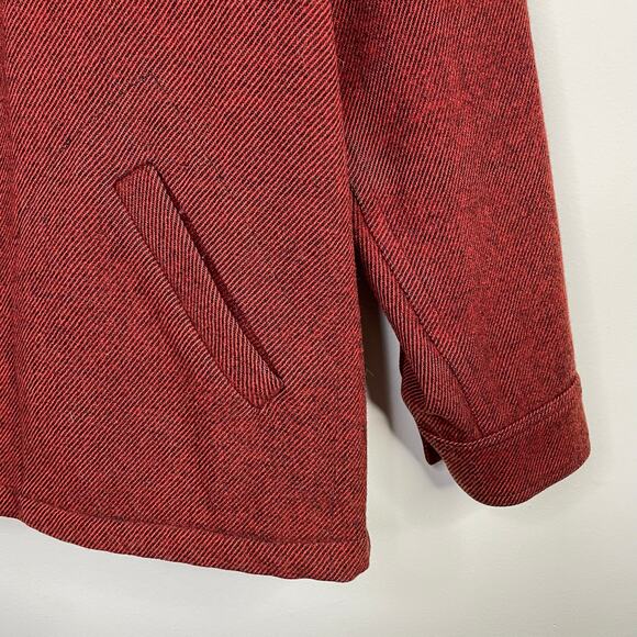 Vintage Bemidji Woolen Mills Wool Hunting Field Jac Shacket Shirt Jacket Men Red - Picture 10 of 13